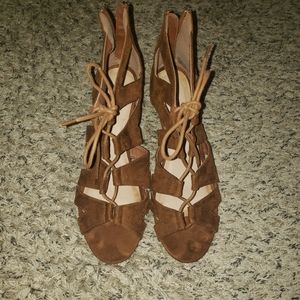 Lace Up Wedges